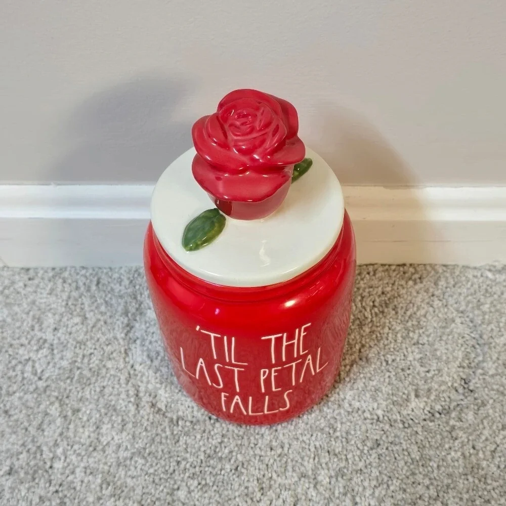 Rae Dunn Disney 'TIL THE LAST PETAL‎ FALLS Canister